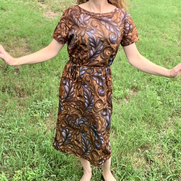 1940s abstract dress - Picture 6 of 10